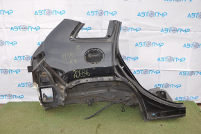 Quarter wing rear right Jeep Cherokee KL 14-18 black, small bumps