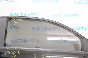 Glass door front right Fiat 500 12-19