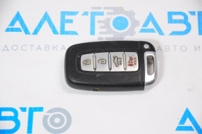 Key Hyundai Sonata 11-15 smart 4 buttons, chrome erased