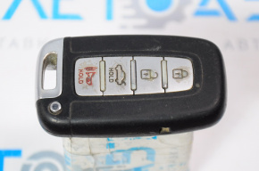 Key Hyundai Sonata 11-15 smart 4 buttons, chrome erased