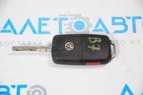 Key VW Passat b7 12-12 USA 5 buttons, folding