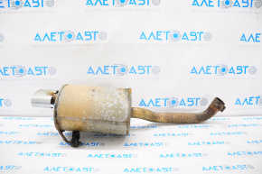 Muffler rear part with barrel Fiat 500 12-17 with chrome tip