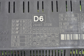 Nissan Maxima A36 16- underhood fuse box, front, without housing