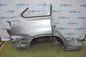 Quarter wing rear right Toyota Highlander 14-19 under BSM silver 2 pokes