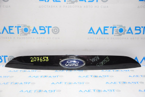 Upper trunk door molding with emblem Ford Escape MK3 13-16 pre-rest without camera emblem defect