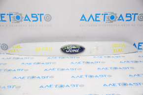 Upper trunk door molding with emblem Ford Escape MK3 13-16 pre-rest without camera emblem defect