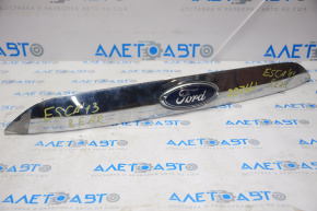 Upper trunk door molding with emblem Ford Escape MK3 13-16 prerest without camera chrome, defect