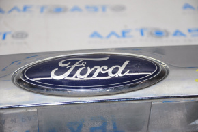 Upper trunk door molding with emblem Ford Escape MK3 13-16 prerest without camera chrome, defect
