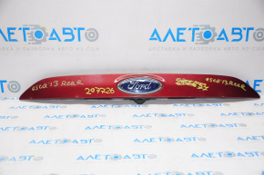 Upper trunk door molding with emblem Ford Escape MK3 13-16 pre-restoration under camera emblem defect