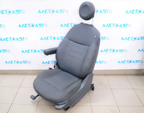 Driver's seat Fiat 500 12-13 without airbag, mechanic, leather-cloth black-gray
