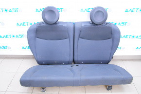 Rear row of seats 2nd row Fiat 500 12-13 manual, leather-cloth black-gray