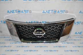 Radiator grill grill Nissan Pathfinder 13-16 prerest without camera with emblem