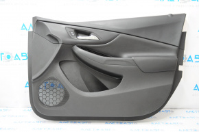 Door trim card front right Chevrolet Volt 16- black with black insert leather, scratches