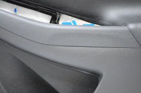 Door trim card front right Chevrolet Volt 16- black with black insert leather, scratches