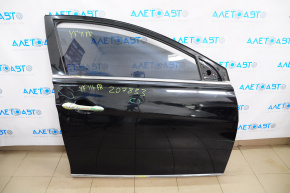 Door bare front right Hyundai Sonata 11-15 hybrid black AA