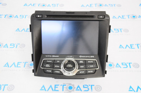 Radio tape recorder Hyundai Sonata 11-12 with navigation, chrome is worn out, display does not work, for spare parts