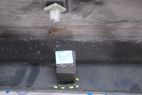 Left threshold Hyundai Sonata 11-15 hybrid, black, scratches, broken fasteners, broken fasteners