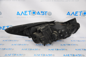 Headlight front left bare Hyundai Sonata 11-15 hybrid halogen, for polishing