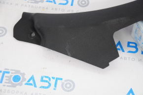 Door sill trim rear left Hyundai Sonata 11-15 black, with chrome trim, worn