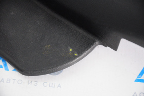 Rear right door sill trim Hyundai Sonata 11-15 black, with chrome trim, worn