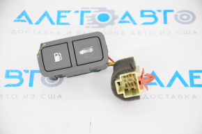 Fuel tank and trunk release buttons Hyundai Sonata 11-14 gray, broken, worn