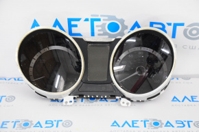 Instrument cluster Hyundai Sonata 11-11 hybrid 121k, chrome defect on rings, no fastening, scratches