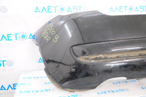 Rear bumper bare Fiat 500 12-17 black
