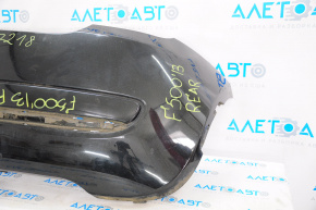 Rear bumper bare Fiat 500 12-17 black