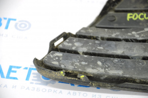 Front bumper grille left Ford Focus mk3 11-14 pre-rest, matte, broken fastener, worn