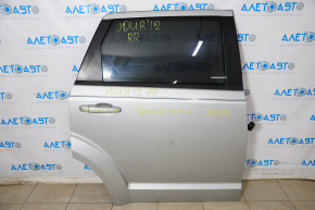 Door assembly rear right Dodge Journey 11-20 silver PS2, painted, dents