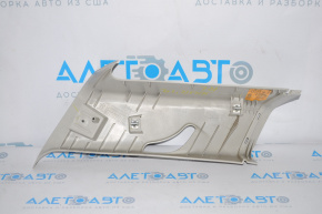 Left rear pillar trim panel with front window for Dodge Journey 11-20 for 3 rows of seats, gray