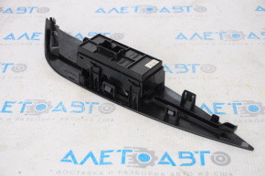 Front right window lift control for Nissan Leaf 11-17, black, with glossy black trim
