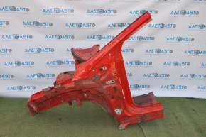 Front quarter left Ford Focus mk3 11-18 red, dent