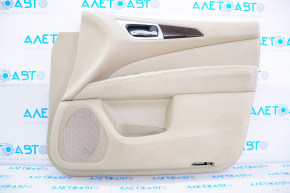 Door trim card front right Nissan Pathfinder 13-16 leather beige, scratches
