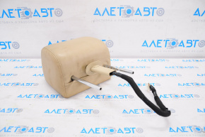 Headrest with display left Nissan Pathfinder 13-16 leather beige