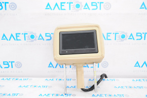 Headrest with display right Nissan Pathfinder 13-16 leather beige