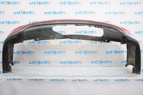 Bare rear bumper Nissan Pathfinder 13-16 pre-rest, for parking sensors, for towbar, red