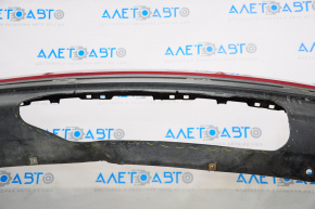 Bare rear bumper Nissan Pathfinder 13-16 pre-rest, for parking sensors, for towbar, red