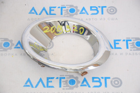 Left fog light frame Nissan Pathfinder 13-16 prerest, chrome defect
