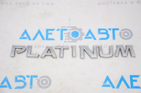 Emblem inscription "Platinum" tailgate Nissan Pathfinder 13-20