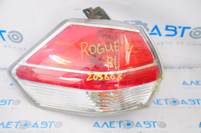 Light outer wing left Nissan Rogue 14-16 no fragment stele, crack fastening