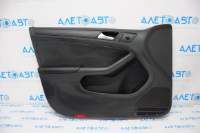 Door trim card front left VW Jetta 11-16 USA black, scratches