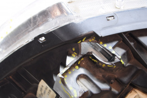 Headlight front right bare Kia Optima 16-18 dorest halogen without overlay cracks broken fastener