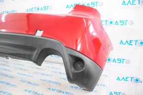Rear bumper bare Mitsubishi Outlander Sport ASX 11-15 prerest, red, breakage crepe, scratch