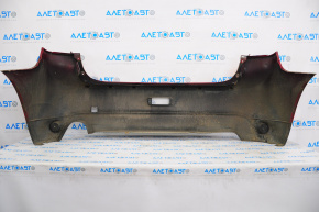 Rear bumper bare Mitsubishi Outlander Sport ASX 11-15 prerest, red, breakage crepe, scratch