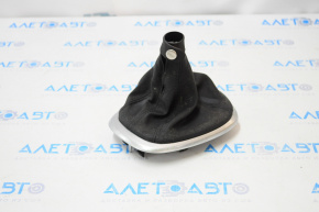 Gear shifter cover Fiat 500L 14-16 for manual transmission, black leather