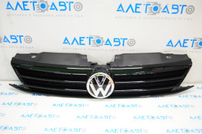 Grille radiator grill VW Jetta 11-14 USA with badge, black