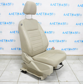 Passenger seat Ford C-max MK2 13-14 without airbag, manual, leather beige