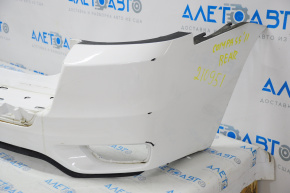 Rear bumper bare upper part Jeep Compass 11-16 white, TYC, cracks