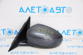 Left side mirror assembly Infiniti G35 4d 06-08 9 pins, graphite